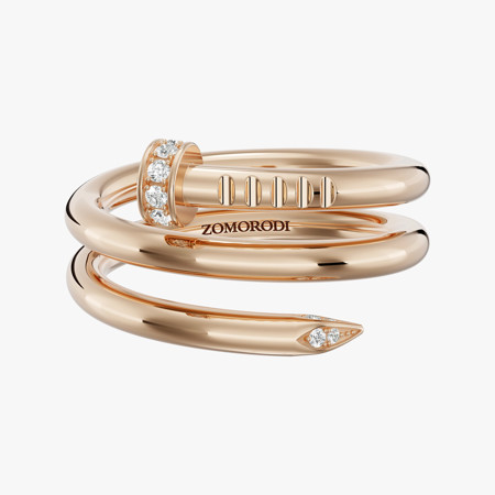 Nail Style Diamond Ring